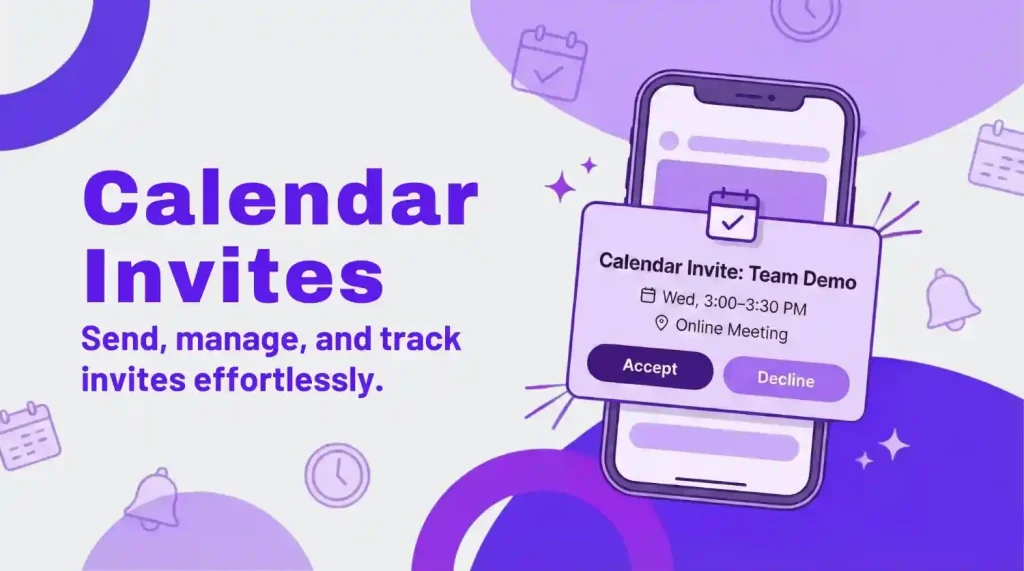 Calendar invites blog banner showing calendar notifications